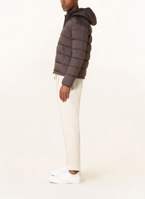 HERNO Down jacket with removable hood, Color: BROWN (Image 1)