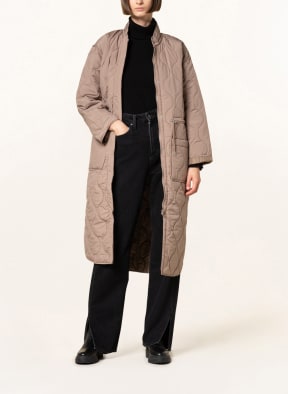 NEO NOIR Quilted coat FORD, Color: TAUPE (Image 1)