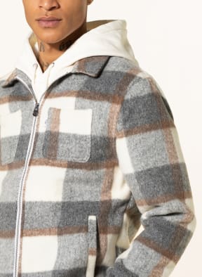 COLOURS & SONS Overshirt, Color: BEIGE/ WHITE/ LIGHT GRAY (Image 1)