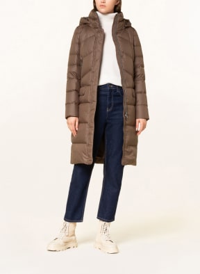 SCHNEIDERS Down coat MANJA with detachable hood, Color: BROWN (Image 1)