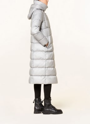 SCHNEIDERS Quilted coat MILENA with detachable hood, Color: LIGHT GRAY (Image 1)