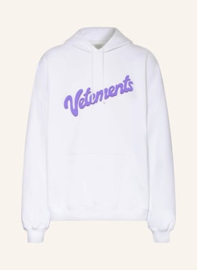 VETEMENTS Oversized hoodie SWEET, Color: WHITE (Image 1)