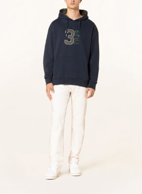 LA MARTINA Hoodie with embroidery, Color: DARK BLUE (Image 1)
