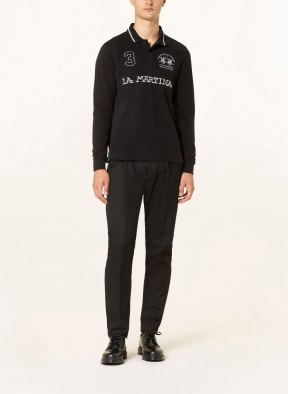 LA MARTINA Jersey polo shirt, Color: BLACK (Image 1)