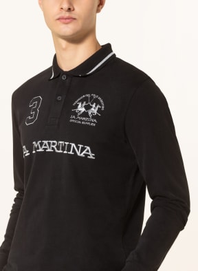 LA MARTINA Jersey polo shirt, Color: BLACK (Image 1)