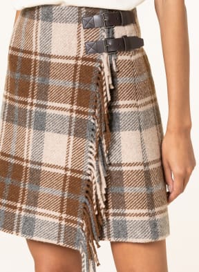 WEEKEND MaxMara Wrap skirt EPOCHE , Color: BEIGE/ BROWN/ GRAY (Image 1)