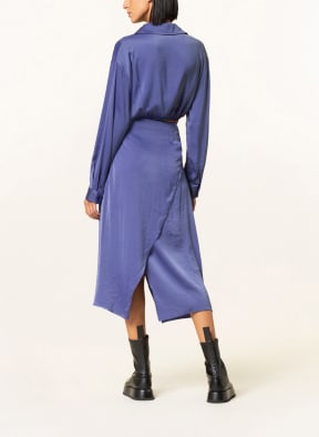 EDITED Satin skirt YELLENA in wrap look, Color: BLUE (Image 1)