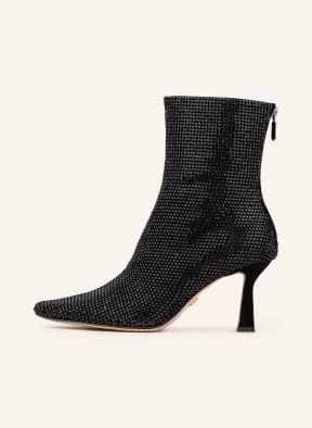 Lola Cruz Ankle boots with decorative gems, Color: BLACK (Image 1)