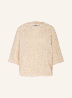 PESERICO Strickshirt mit Alpaka und Glitzergarn, Farbe: ECRU (Bild 1)