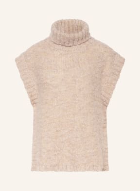 PESERICO Rollkragenpullunder mit Alpaka und Glitzergarn, Farbe: BEIGE (Bild 1)