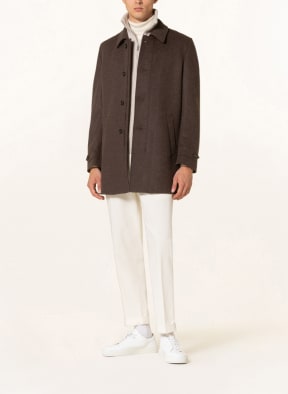 SCHNEIDERS Wool coat ULANDO, Color: DARK BROWN (Image 1)