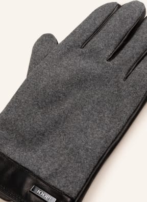JOOP! Handschuhe im Materialmix, Farbe: SCHWARZ/ DUNKELGRAU (Bild 1)