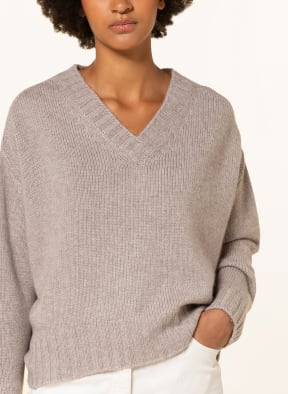 ALLUDE Cardigan with glitter thread , Color: BEIGE (Image 1)