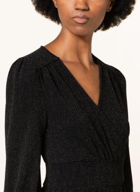 ICHI Jumpsuit IHNELLY in Wickeloptik mit Glitzergarn, Farbe: SCHWARZ (Bild 1)