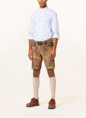 Hammerschmid Trachten shirt slim fit, Color: LIGHT BLUE/ BLUE/ WHITE (Image 1)