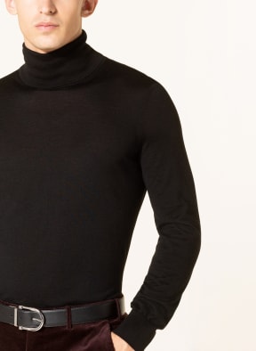 ZEGNA Cashmere-Pullover mit Seide , Farbe: SCHWARZ (Bild 1)