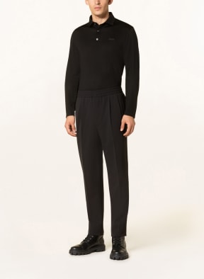 ZEGNA Jersey-Poloshirt mit Merinowolle, Farbe: SCHWARZ (Bild 1)