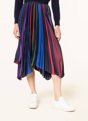 POLO RALPH LAUREN Plisseerock , Farbe: DUNKELBLAU/ ROT/ GRÜN (Bild 1)