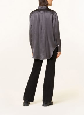 POLO RALPH LAUREN Hemdbluse aus Seide, Farbe: DUNKELGRAU (Bild 1)