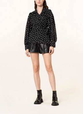 GANNI Wickelbluse , Farbe: SCHWARZ/ WEISS (Bild 1)