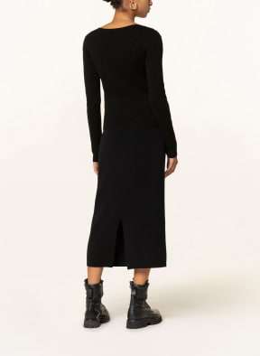 Marc O'Polo DENIM Sweater with glitter thread, Color: BLACK (Image 1)