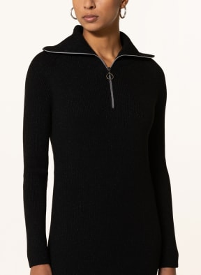 Marc O'Polo DENIM Knit dress with glitter thread, Color: BLACK (Image 1)