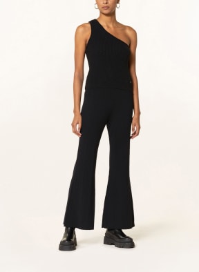 Marc O'Polo DENIM One-shoulder knit top with glitter thread, Color: BLACK (Image 1)