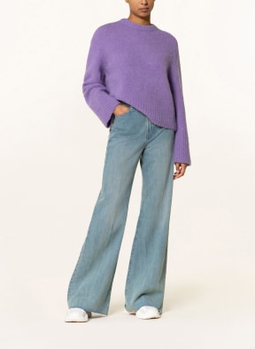 Marc O'Polo DENIM Oversized sweater with alpaca, Color: PURPLE (Image 1)