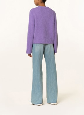 Marc O'Polo DENIM Oversized sweater with alpaca, Color: PURPLE (Image 1)