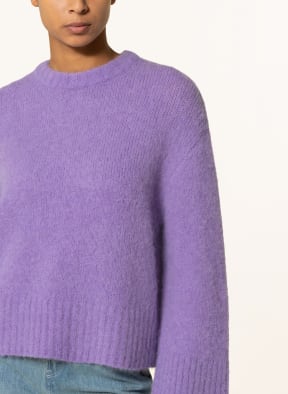 Marc O'Polo DENIM Oversized sweater with alpaca, Color: PURPLE (Image 1)