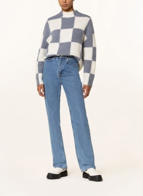 Marc O'Polo DENIM Oversized sweater with alpaca, Color: GRAY/ ECRU (Image 1)