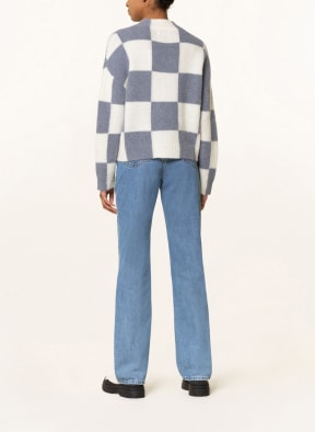 Marc O'Polo DENIM Oversized sweater with alpaca, Color: GRAY/ ECRU (Image 1)