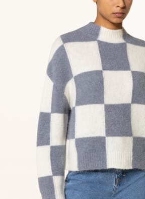 Marc O'Polo DENIM Oversized sweater with alpaca, Color: GRAY/ ECRU (Image 1)