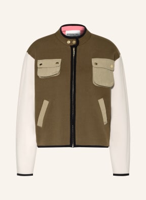 ESSENTIEL ANTWERP Strickjacke CRAZY, Farbe: OLIV/ GRÜN/ BEIGE (Bild 1)