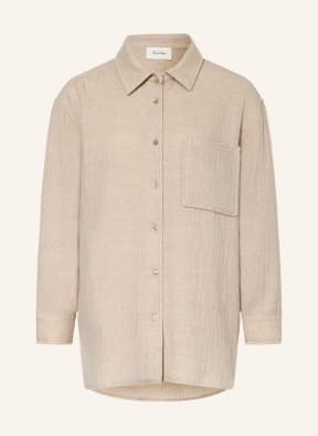 American Vintage Oversized-Hemdbluse YENBORO mit Leinen, Farbe: BEIGE (Bild 1)