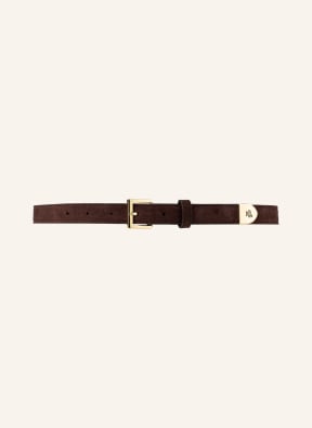 LAUREN RALPH LAUREN Leather belt , Color: DARK BROWN (Image 1)