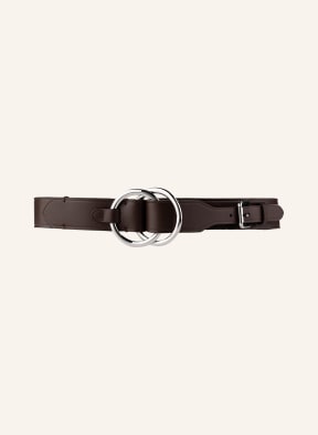 LAUREN RALPH LAUREN Leather belt , Color: DARK BROWN (Image 1)