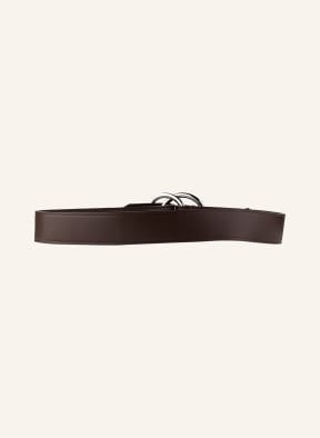 LAUREN RALPH LAUREN Leather belt , Color: DARK BROWN (Image 1)