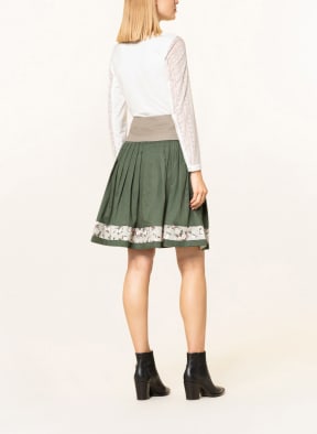 BERWIN & WOLFF Trachten skirt, Color: DARK GREEN/ LIGHT BROWN/ DUSKY PINK (Image 1)