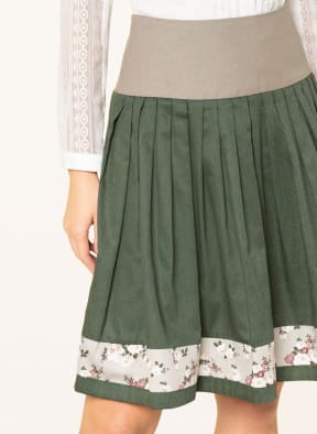 BERWIN & WOLFF Trachten skirt, Color: DARK GREEN/ LIGHT BROWN/ DUSKY PINK (Image 1)