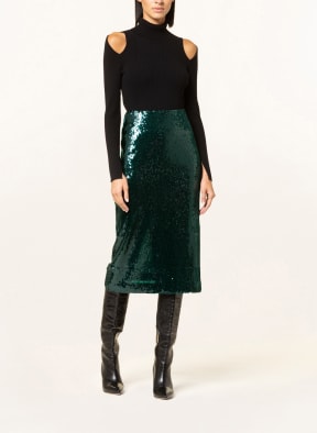 RIANI Skirt with sequins , Color: DARK GREEN (Image 1)