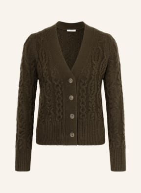 VINCE Strickjacke mit Cashmere, Farbe: KHAKI (Bild 1)