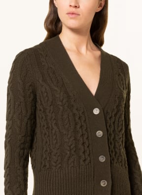 VINCE Strickjacke mit Cashmere, Farbe: KHAKI (Bild 1)