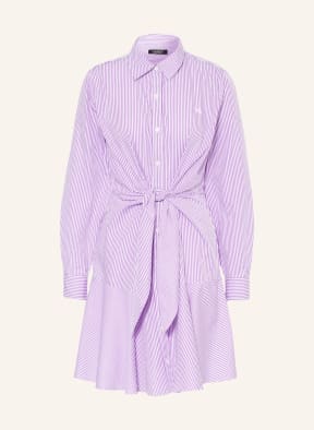 LAUREN RALPH LAUREN Shirt dress, Color: LIGHT PURPLE/ WHITE (Image 1)