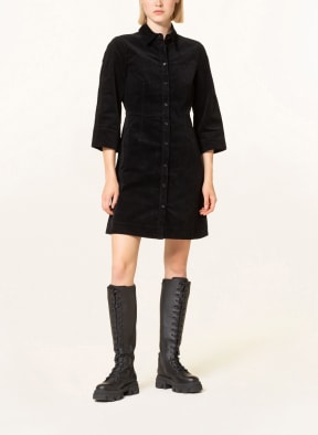 Marc O'Polo Shirt dress made of corduroy, Color: BLACK (Image 1)