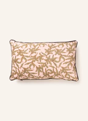 ESSENZA Velvet decorative cushion OPHELIA, Color: ROSE/ GREEN (Image 1)