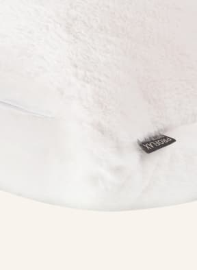 PROFLAX Faux fur decorative cushion cover COCOON, Color: WHITE (Image 1)