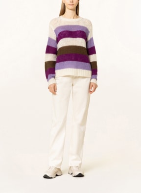 Marc O'Polo Sweater, Color: ECRU/ LIGHT PURPLE/ PURPLE (Image 1)