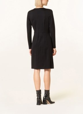 comma Dress in wrap look, Color: BLACK (Image 1)
