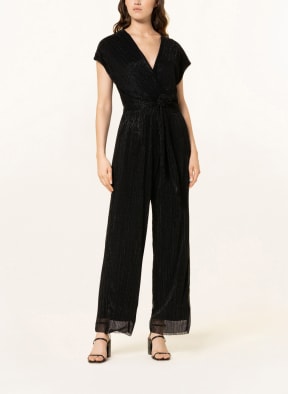s.Oliver BLACK LABEL Jumpsuit with glitter thread, Color: BLACK (Image 1)